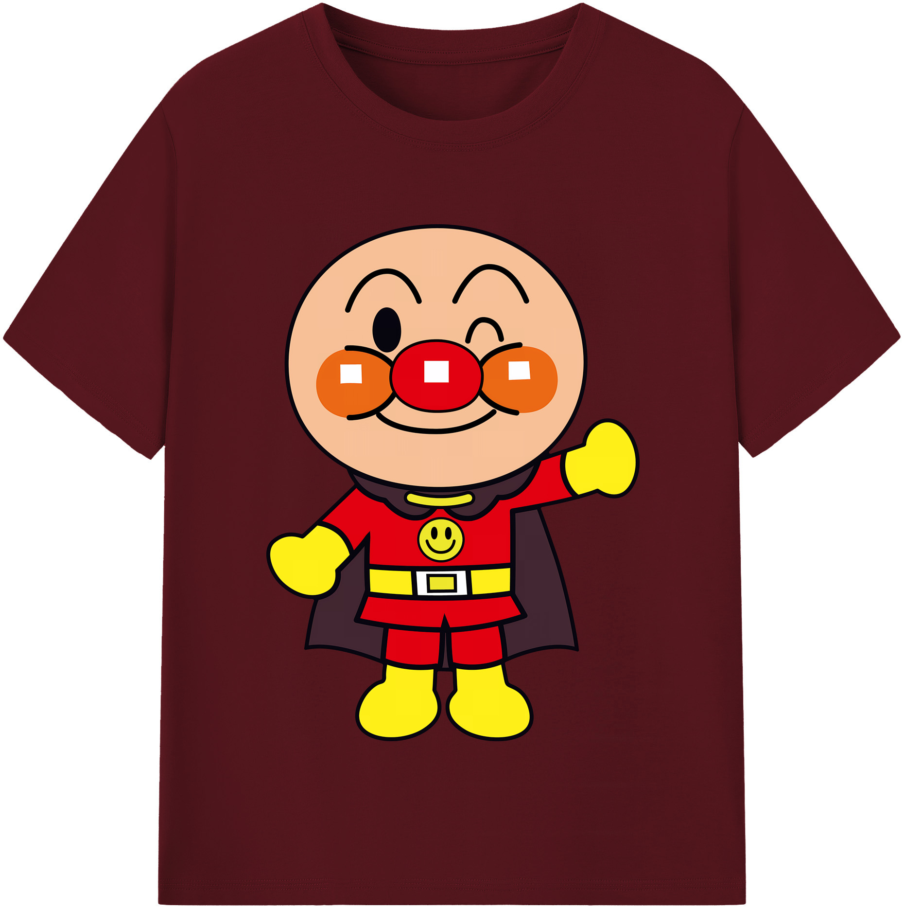 （画像用） アンパンマン Anpanman 綿100％半袖Tシャツ（フロントプリント）